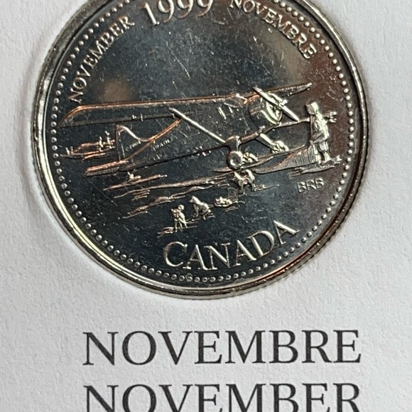 Partial 1999 Canada 25 Cent Coin Collection - Picture 13 of 14